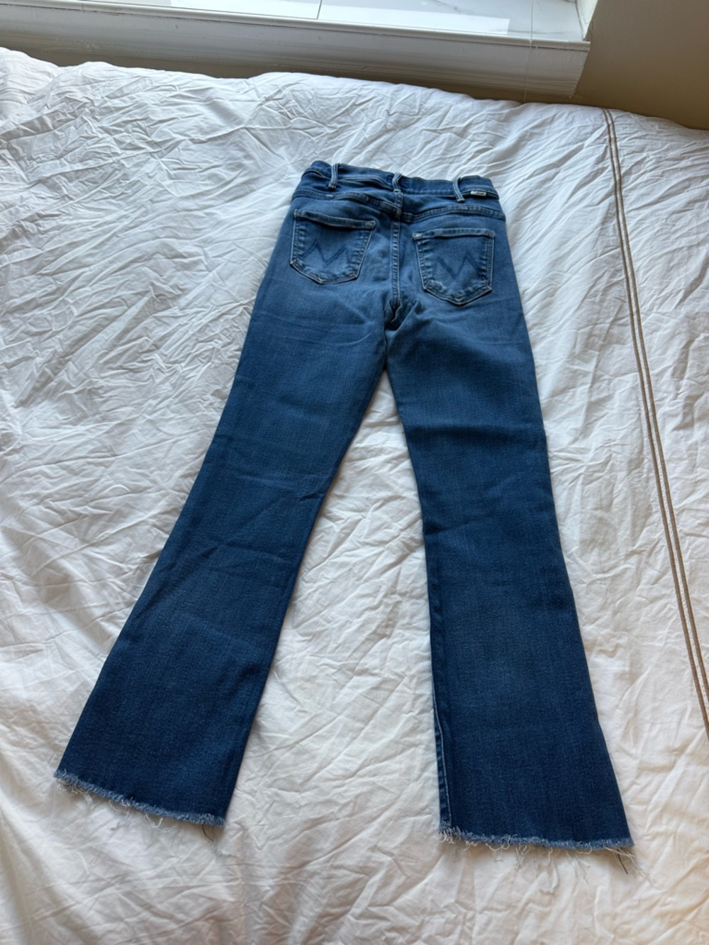 MOTHER Dark Blue Slim Straight Jeans - Picture 4 of 5